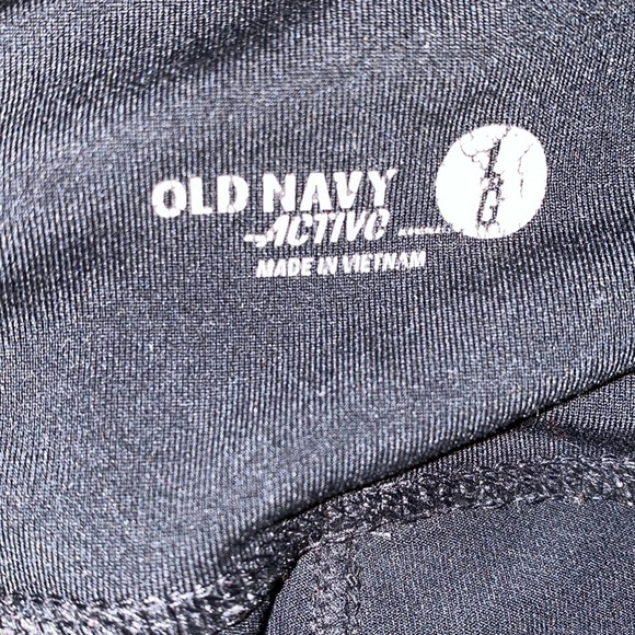 Old Navy black active wear yoga pants Sz L - Picture 10 of 11